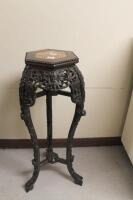 A Japanese carved jardiniere stand