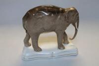 A 19thC Staffordshire figure of an elephant