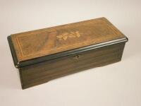 A 19thC Swiss musical box