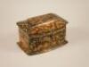 A mid 19thC tortoise-shell tea caddy