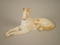 A Herend porcelain figure of an Afghan hound