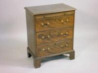 A 19thC mahogany chest of drawers