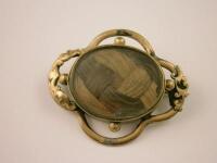 A Victorian memorial brooch