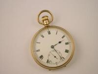 A 9ct gold pocket watch