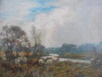 Milner. Landscape with sheep