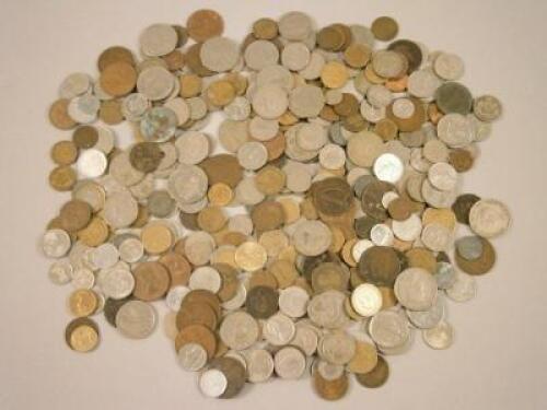 A large quantity of nickel silver and other coins