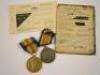 Two WWI medals awarded to a Corporal W W Nelsey of the RAF