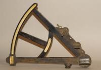 A 19thC ebony sextant by Parnell of London