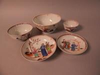 Five items of late 18thC Newhall porcelain