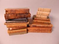 Various 19thC and later leather bound books