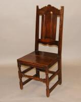 A late 17thC / early 18thC oak side chair