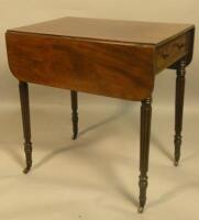 An early 19thC mahogany Pembroke table