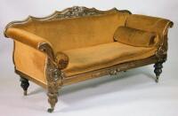 A Victorian rosewood sofa