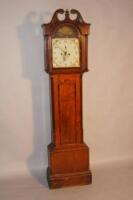 A Victorian oak country longcase clock