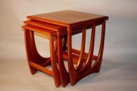 A G-Plan teak nest of tables.