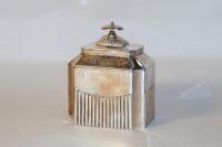 A Victorian silver plated tea caddy