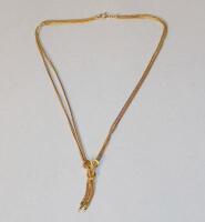 A rope twist necklace