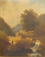 F Rover (19th Century continental). A pair of river landscapes with figures