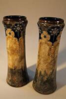 A pair of large Royal Doulton Art Nouveau style vases