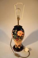 A Moorcroft baluster lamp base