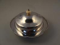 A George V silver muffin dish