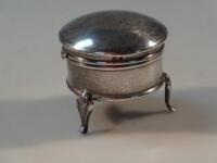 An early 20thC silver jewel box