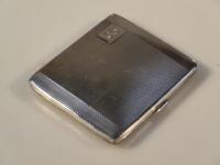 A George V silver cigarette case