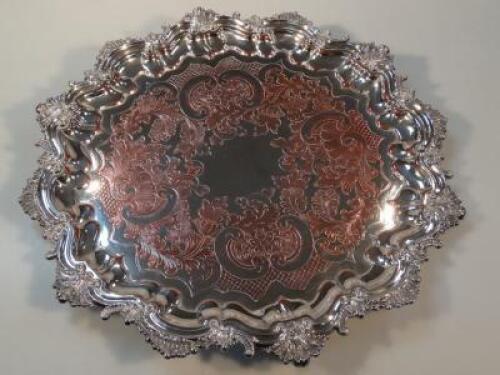 An old Sheffield plated salver