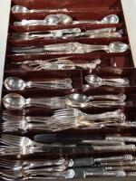 A composite suite of Kings and Queens pattern cutlery and flatware