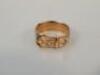 A 15ct gold buckle ring