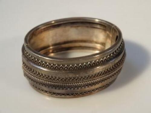 A silver bangle