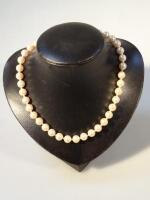 A single row pearl necklace