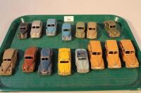 Assorted play worn Dinky toys