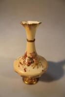 A Royal Worcester blush ivory waisted vase