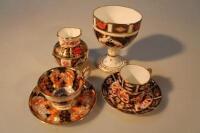 Royal Crown Derby pieces including small goblet