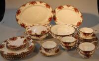 A Royal Albert Old Country Roses part dinner service.