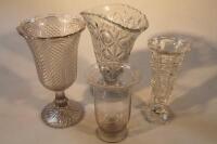 Four late Victorian 20thC vases