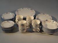 A Royal Doulton Windermere pattern modern part tea and dinner service.