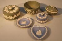 Wedgwood blue and green Jasperware