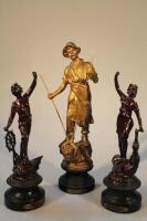 Two 19thC French spelter figures