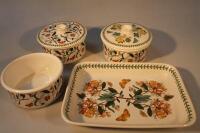 Three Portmeirion circular cooking pots