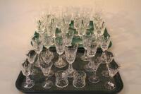 Various Waterford Lismore pattern and other wine