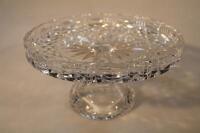 A 20thC cut glass comport/tazza