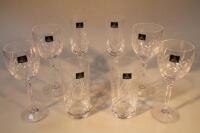 Various Royal Doulton wine glasses and other glasses.