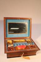 A 19thC continental needlework box