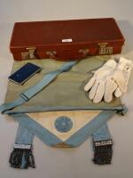 A Masonic apron and other Masonic interest.