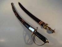 A sabre with leather sheath