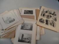 Over 220 mainly C19th book illustrations of Belgium and Holland