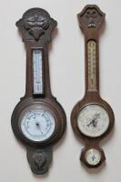 An early 19thC oak cased barometer