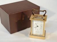 A John Morley 20thC brass carriage clock